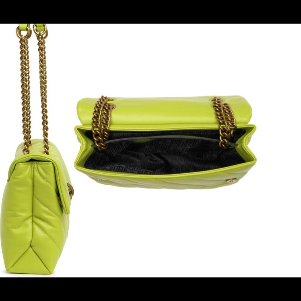 Kurt Geiger bright green large bag